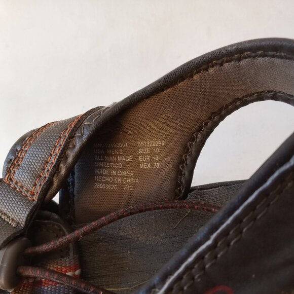 Ozark Trail Men's Brown Close Toe Sandals Adjustable Cross Strap Sz US 10 - Picture 10 of 13